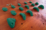 Climbing Holds in Green screws Included